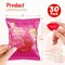4E's Novelty 30 Packs Sour Lip Jelly, Strawberry Flavour Sour Lips Gummies Individually Wrapped Bulk, Fun Gummy Lips Candy Classroom Exchange Party Favors, Valentines Day Candy Treats